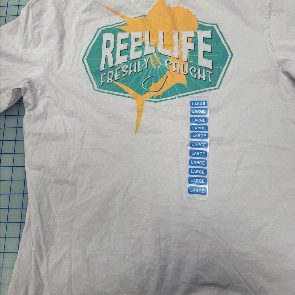 Reel Life Graphic Tee in Winsome Orchid